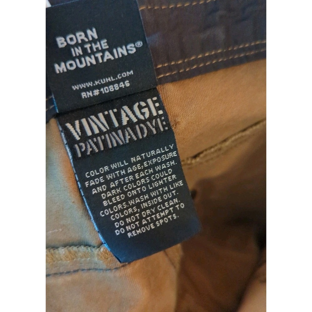 Kuhl Pants Mens 34 x 32 Black Washed Distressed Outdoor Rugged‎ Jeans - Picture 14 of 15